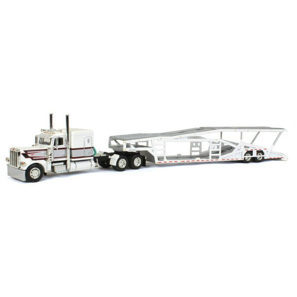 WHITE & SILVER  DCP 1/64 PUP CARRIER TRAILER W/ DOLLY